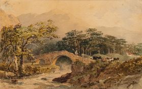 George Arthur Fripp [1813-1896]- Ruined castle in a coastal landscape,