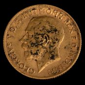 A George V half sovereign,: 1912, 4g.