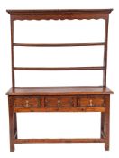 An oak dresser in the Jacobean taste:,