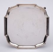 A George V silver salver, maker Hawksworth, Ayre & Co Ltd, London,