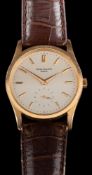 WITHDRAWN Patek Philippe, Calatrava, an 18 carat gold manual winding wristwatch,