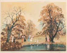 * Helen Layfield Bradley [1900-1979]- Autumn; from the series The Four Seasons,:- coloured print,