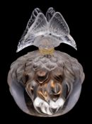 A Lalique Cristal scent bottle Butterfly: from the Flacon Collection edition 2003,