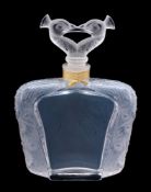 A Lalique Cristal scent bottle Deux Paons: from the Flacon Collection edition 2014,