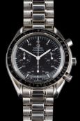Omega, Speedmaster, an automatic stainless steel chronograph wristwatch,