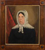 English Provincial School, early 19th Century- Portrait of Jane Holehouse, bust-length,