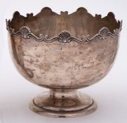 An Edward VII silver rose bowl, maker Elkington & Co, Birmingham,