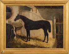 Attributed to John Frederick Herring [1795-1865]- Nutwith in a stable interior;