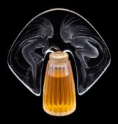 A Lalique Cristal scent bottle Ondines: from the Flacon Collection edition 1998,