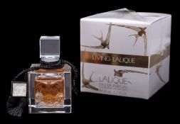 A Lalique Cristal scent bottle Masque de Femme: sealed with contents and with presentation box
