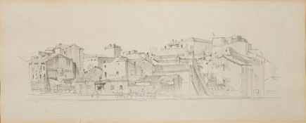 * Robert Sargent Austin [1895-1973]- The Main Square, Prato, Italy,:- signed,