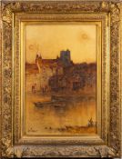 John Terris [1865-1914]- Twilight near Windsor on The Thames,