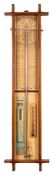 An Admiral Fitzroy barometer: having a visible tube,
