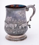 A George III silver mug, maker Thomas Wallis I, London,
