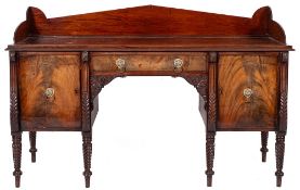A Regency mahogany sideboard, probably Scottish, circa 1815,
