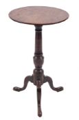 An early 19th Century oak circular occasional table:,
