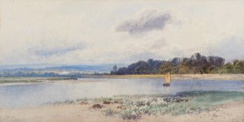Frederick John Widgery [1861-1942]- The River Exe near to Topsham looking upstream,