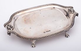A George V silver teapot stand, maker William Hutton & Sons Ltd, Sheffield,