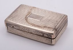 A George IV silver vinaigrette, maker Charles Reily & George Storer, London,