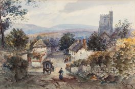 Alfred Leyman [1856-1933]- Dunsford near Moreton Hampstead,:- signed bottom left, watercolour,
