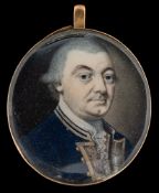 Circle of Philip Jean [1755-1802]- A miniature portrait of a naval officer,