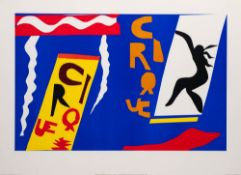 Three exhibition poster prints,:- after Henry Matisse, Ben Nicholson and Victor Vasarely,
