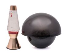 A Crestworth Limited 'Galaxy ' fibre optic table lamp,