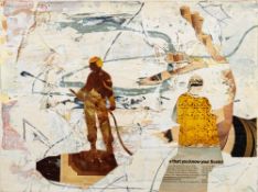 * John Goodwin [Contemporary]- 1974 Series,:- a group of four mixed media and collage two on board,