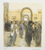 * Bernard Dunstan [1920-2017]- Private View,:- lithograph signed and numbered 88/200 41 x 36cm.