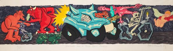 * John Phillips [20/21st Century]- Demons Are A Boys Best Friend,:- artist proof lithograph, signed,