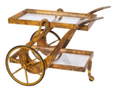A 1930s beech or birch hostess trolley possibly by Elsie De Wolfe [1865-1950]:,