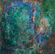 * John Hubbard [1931-2017] - Woodland,:- signed and dated VII '76 bottom left oil on paper,