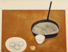 * William Scott [1913-1989]- Still life with Frying Pan and Eggs,