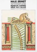 A large folio group of exhibition posters,:- including , Max Ernst Museum Ludwig Kohl 1990 & 91,