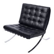 After Ludwig Mies Van Der Rhoe & Lilly Reich, a contemporary Italian 'Barcelona' chair,