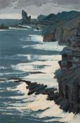 * Alan Cotton [b.1936]- Hartland V, 1975,:- signed and dated bottom left oil on canvas, 75 x 49cm.