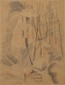 * John Northcote Nash [1893-1977]- Selborne Hanger,:- woodland glade, pencil and wash drawing, 29.