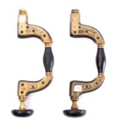 Two brass button pad 'Ulitmatum' braces by Marples & Son,