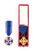 A reproduction German NSDAP Fifteen Year Long Service Medal: together with a National Faithful