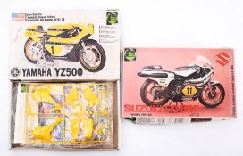 Protar models, a 1/9th scale Kenny Roberts Yamaha YZ500 motorcycle kit: sealed bags,