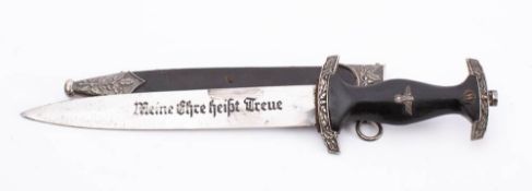 A Third Reich style SS Honour dagger by E & F Horster,