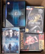 A collection of Star Trek the next generation DVDs and others.