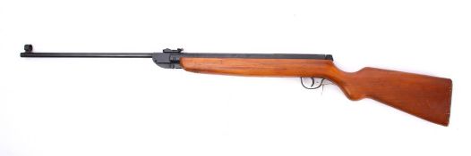 A Haenel Model 302 .22 calibre air rifle: serial number 362819 on a plain beech stock.