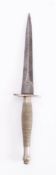 A WWII First Pattern Fairbairn Sykes fighting knife by Wilkinson Sword,