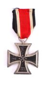 A WWII Iron Cross Second Class: dated 1939 with ribbon.