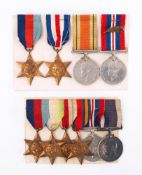 A WWII Royal Navy group of six to 'JX 131658 E B Trott CPO HMS Hawkins': 1939-45 Star,