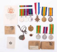 A family collection of WWI & WWII medals and ephemera: comprising a WWII pair to '33921 Sjt O C