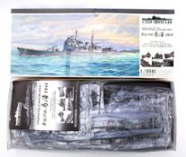 Aoshima a 1/350 scale model kit Heavy Cruiser Chokai: sealed bags, decals and instruction sheet,