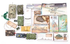 Airfix 1/12 scale model kit 'Queen Victoria' and one other 'Black Prince': together with an Airfix