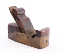 A brass smoother by H Slater, Meredith St, Clerkenwell, London: stamped as per title,